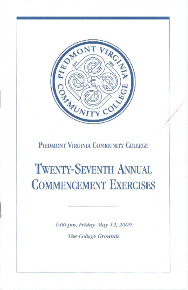 Commencement Exercises, 2000 Thumbnail