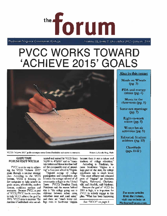2012.12 Forum, Volume 11  Issue 5 Thumbnail