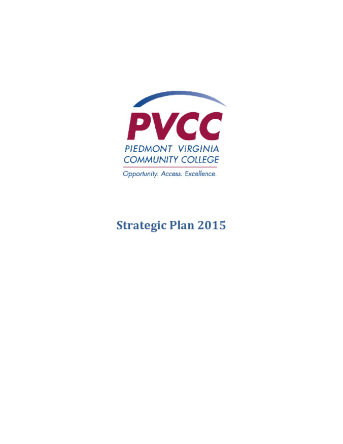 Strategic Plan 2015 Miniature