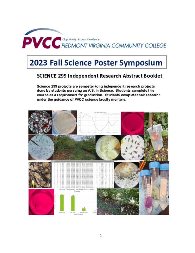 2023 Fall Science Poster Symposium Miniature