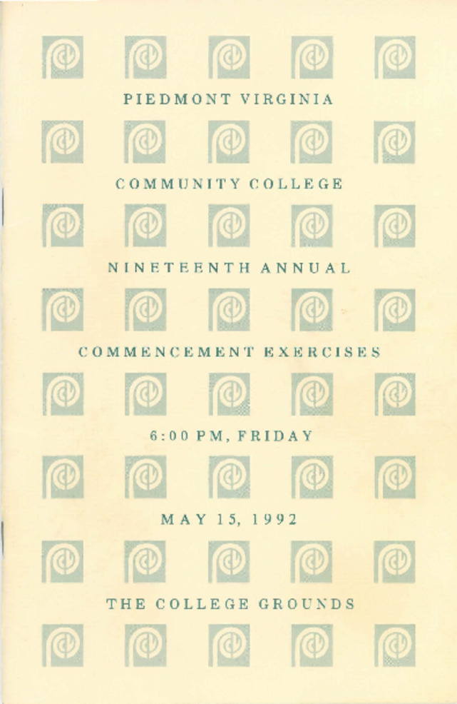 Commencement Exercises, 1992 Miniature