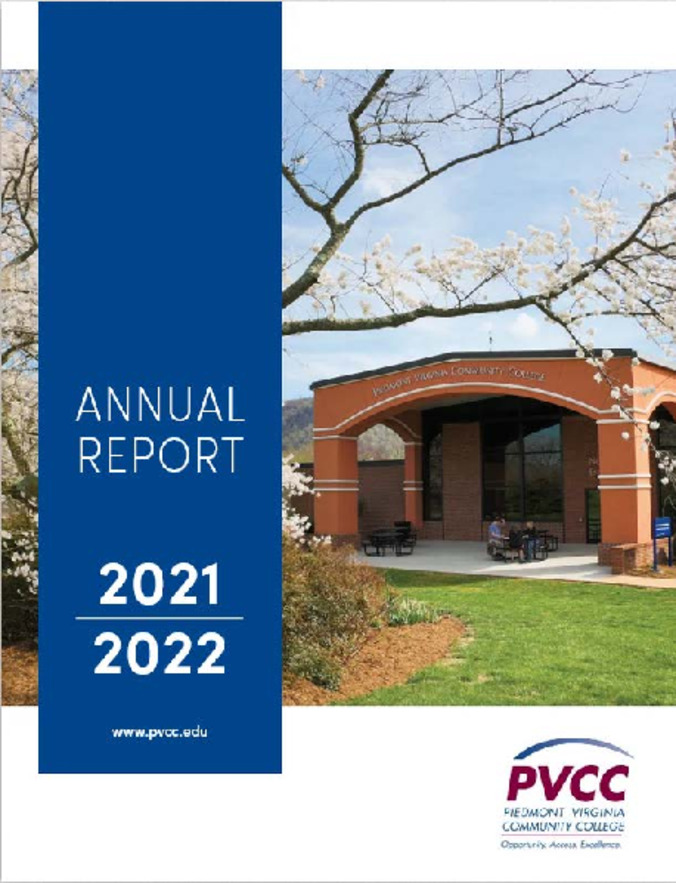 PVCC Annual Report, 2021-2022 Miniature